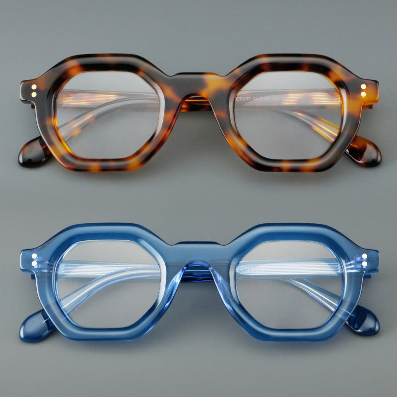 Geometric Acetate Full Rim Prescription Glasses Spectacles Frames 29002