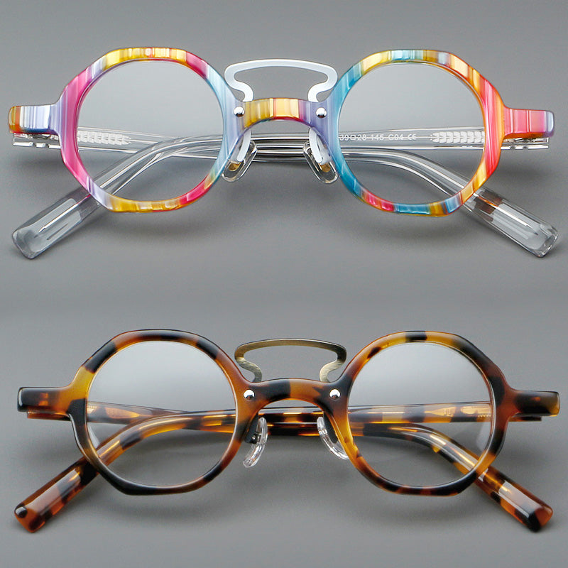 Geometric Acetate Full Rim Prescription Glasses Spectacles Frames 5816