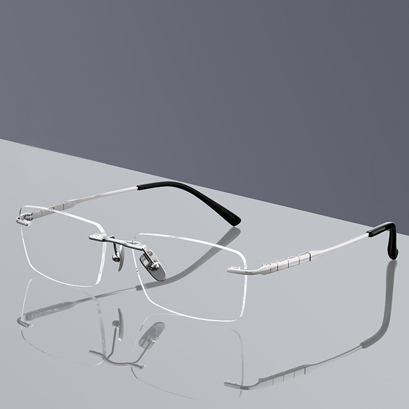 Men Rimless Eyeglasses 91091