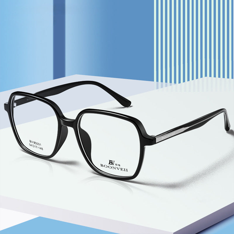 Unisex full-frame large-frame glasses made of Acetate, available in multiple colors BV85001B