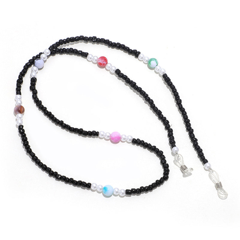 Trendy Beaded Glasses Neck Strap – Dainty Chain for Glasses JS017