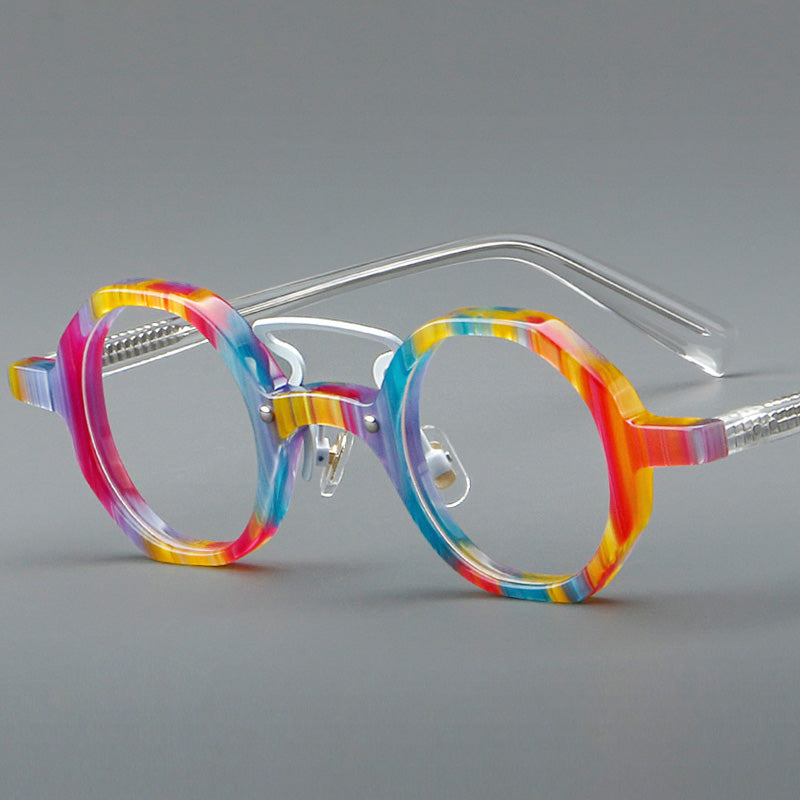 Geometric Acetate Full Rim Prescription Glasses Spectacles Frames 5816