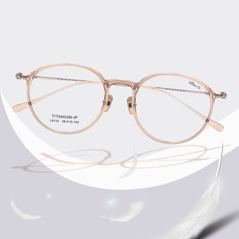 Fashion Oval Shape Full Rim Plastic Prescription Spectacles Unisex L9110Y