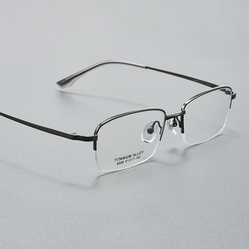 Rectangle Metal Half Rim Prescription Glasses Spectacles Frames Unisex S6506