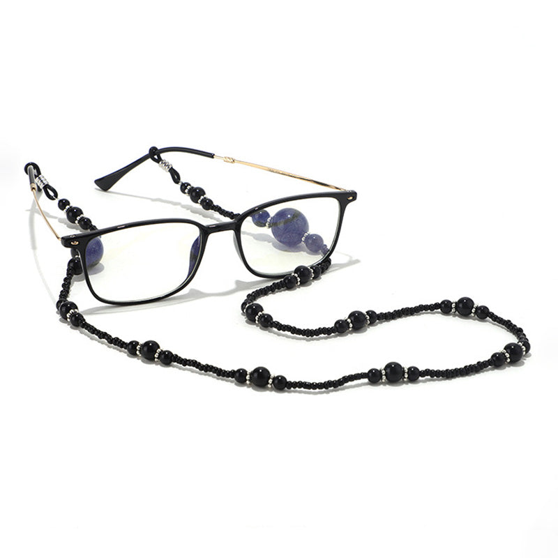 Eyeglass Chains with Beaded Design – Decorative Glasses Holder Necklace JS016