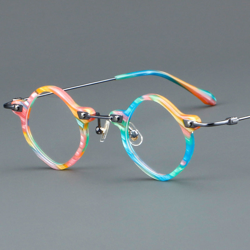 Geometric Acetate Full Rim Prescription Glasses Spectacles Frames 5822