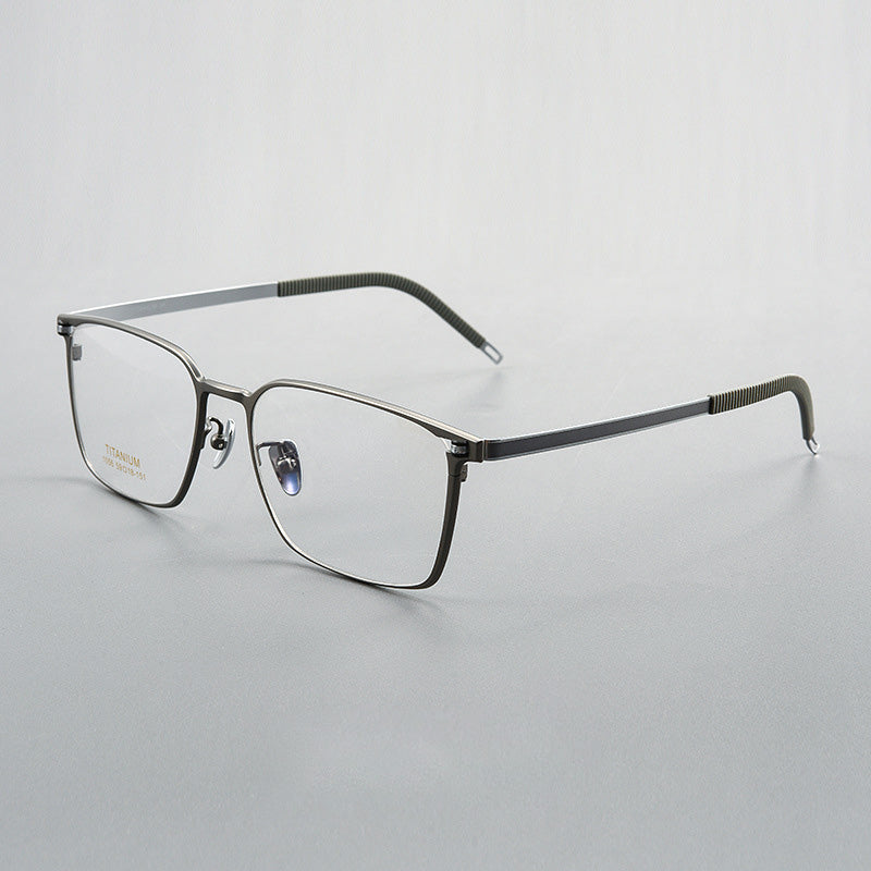 Rectangle Titanium Metal Full Rim Prescription Glasses Spectacles Frames Unisex 1056CN