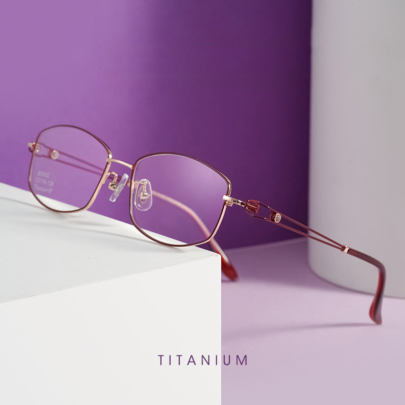 Women's full frame glasses titanium material multiple color options BV6002