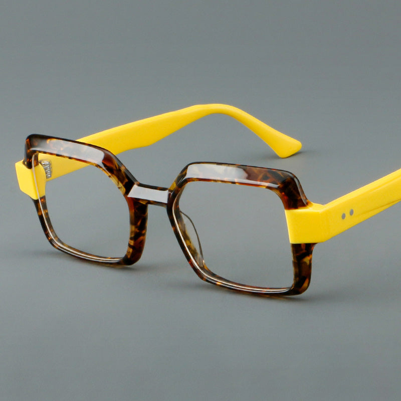 Geometric Acetate Full Rim Prescription Glasses Spectacles Frames 23073