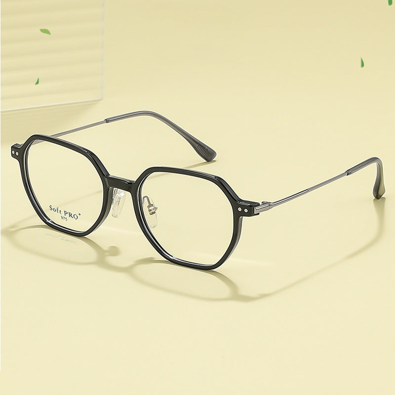 Rectangle TR Plastic Full Rim Prescription Spectacles Unisex D975E