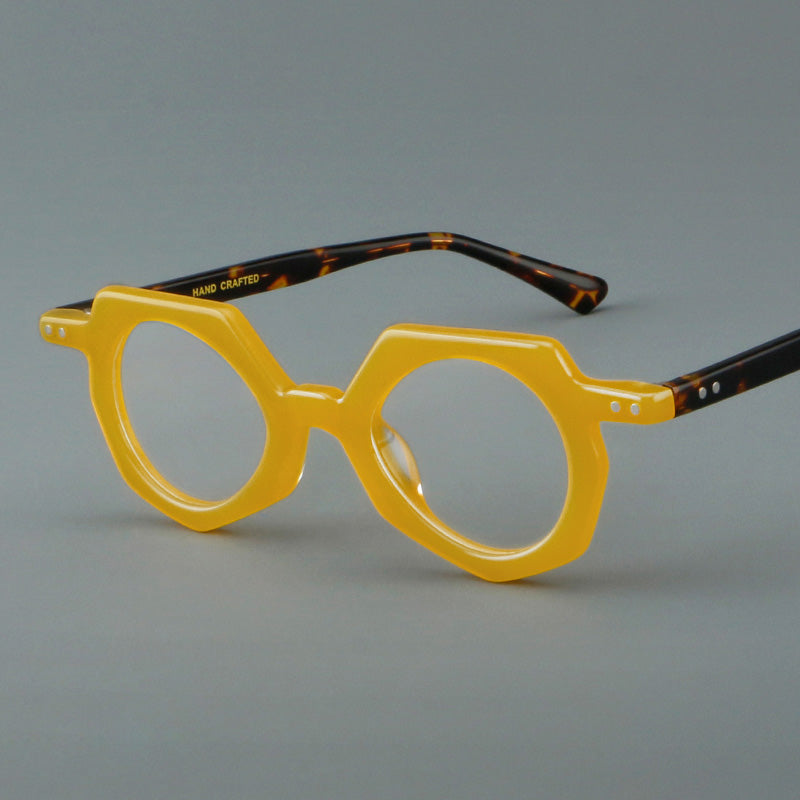 Geometric Acetate Full Rim Prescription Glasses Spectacles Frames 76803