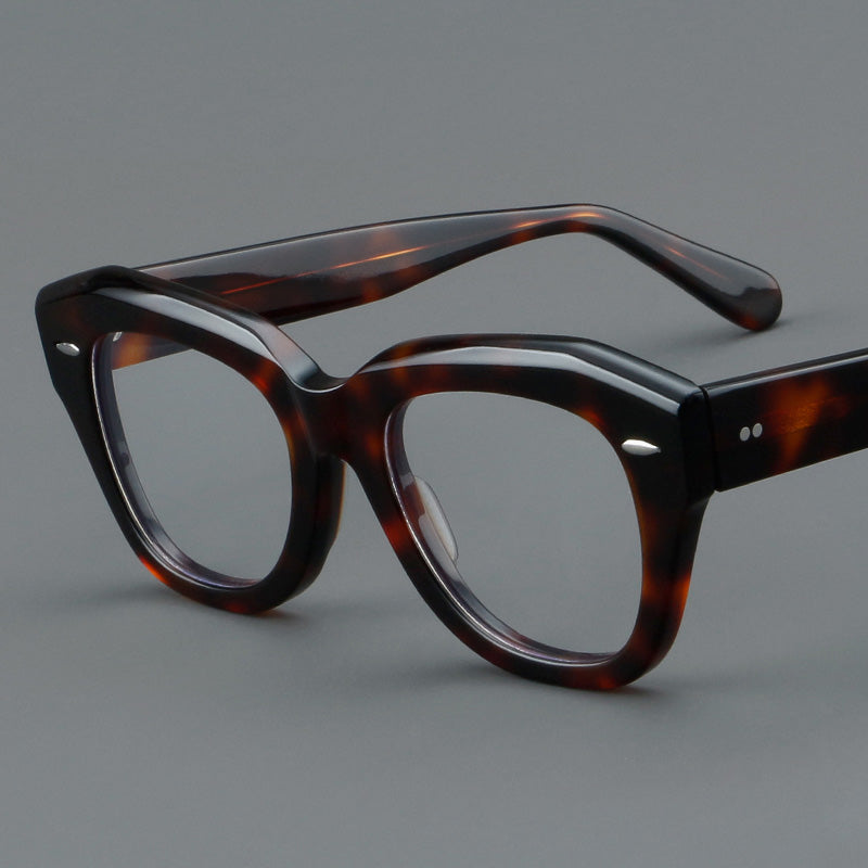 Thick Frame Geometric Acetate Full Rim Prescription Glasses Spectacles Frames 5810